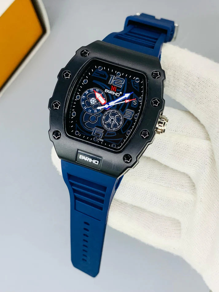 Bariho Men's Watch - Navy Blue Strap